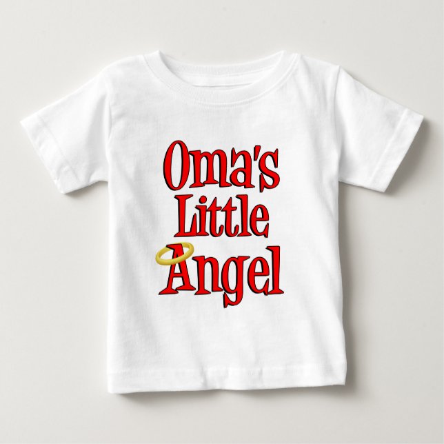 T-shirt Pour Bébé Peu d'ange d'Oma (Devant)