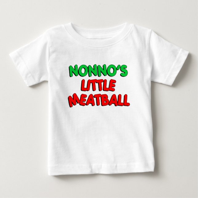 T-shirt Pour Bébé Peu de boulette de viande de Nonno (Devant)