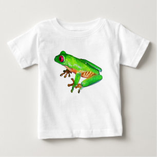 T-shirt Pour Bébé Peu de grenouille d'arbre verte
