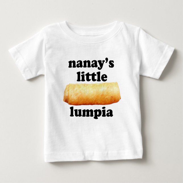 T-shirt Pour Bébé Peu de Lumpia de Nanay (Devant)