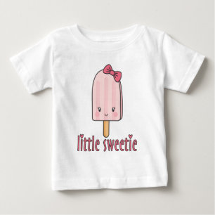 T-shirt Pour Bébé Peu de Popsicle de bonbon