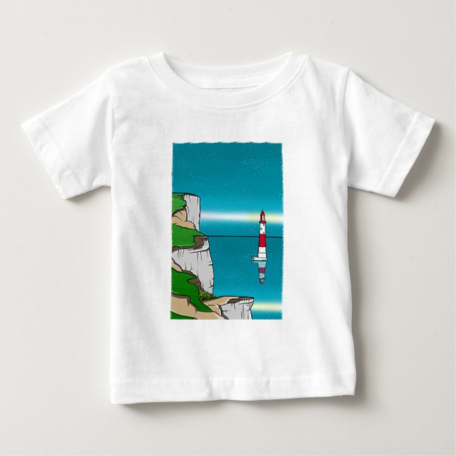T-shirt Pour Bébé phare à tête de plage amazon (Devant)