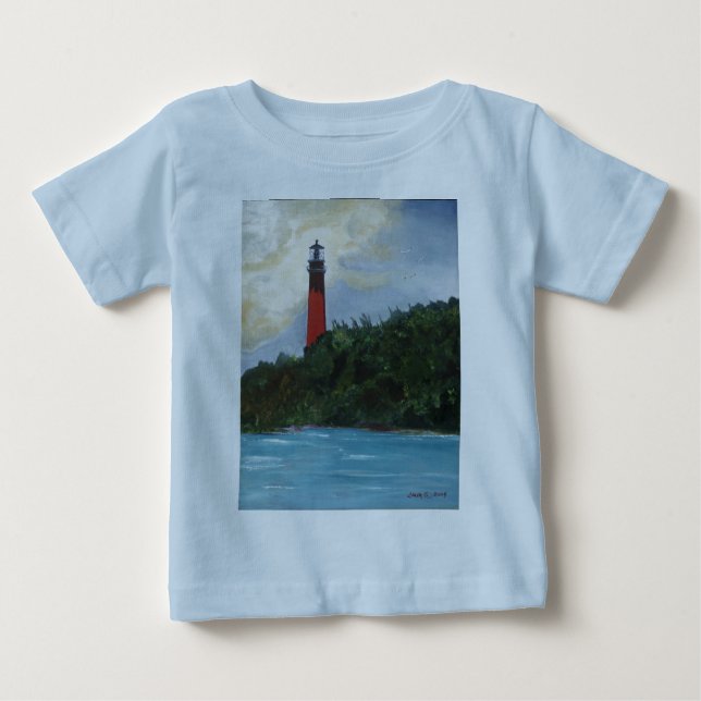 T-shirt Pour Bébé Phare de Jupiter (Devant)