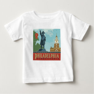 T-shirt Pour Bébé Philadelphie, PA   Indépendance