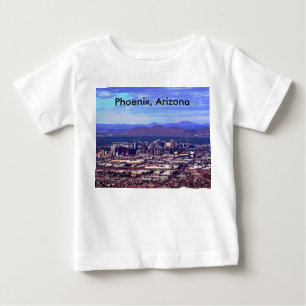 T-shirt Pour Bébé Phoenix Arizona Skyline en journée