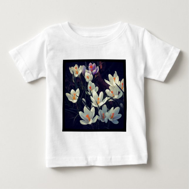 T-shirt Pour Bébé Photo carré - Crocus (Devant)