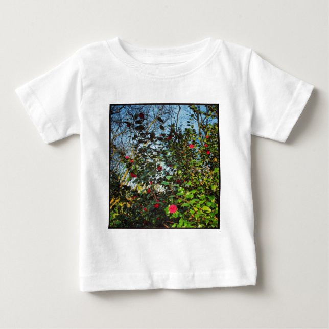 T-shirt Pour Bébé Photo carré - Magnolia Bush 01 (Devant)