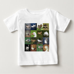 T-shirt Pour Bébé Photo Patchwork Carré - Oiseaux