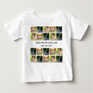 T-shirt Pour Bébé photocollage et texte
