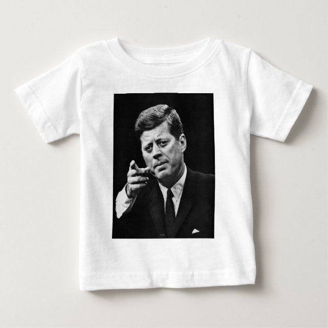 T-shirt Pour Bébé Photographie de John F. Kennedy 3 (Devant)