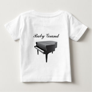 T-shirt Pour Bébé Piano de piano quart de queue