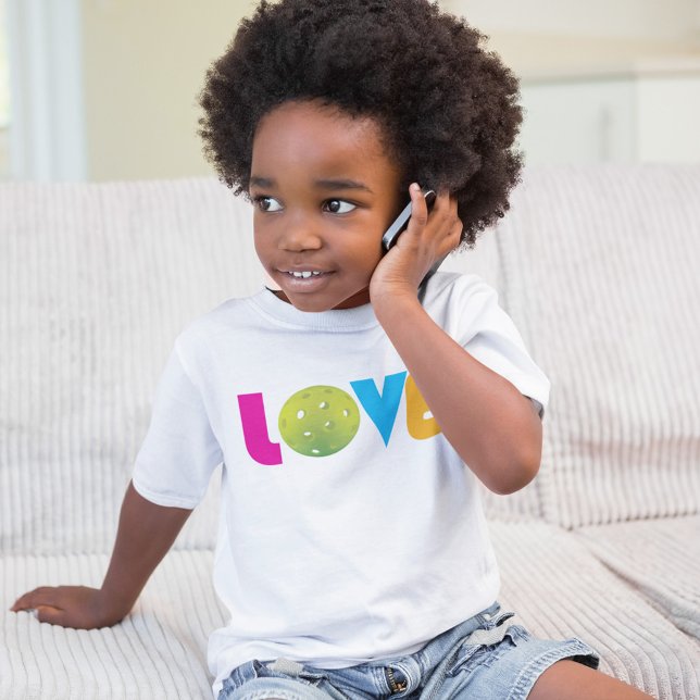 T-shirt Pour Bébé Pickleball Love (Créateur téléchargé)