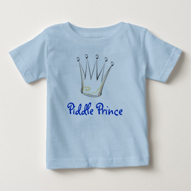 T-shirt Pour Bébé Piddle Prince Crown 3, Piddle Prince (Devant)