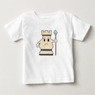 T-shirt Pour Bébé Pièce d'échecs Rook à Chess.PNG