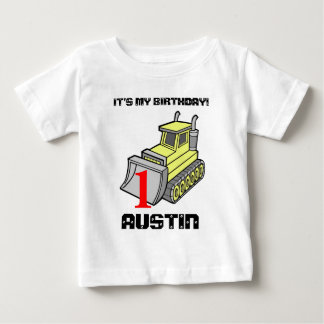 T-shirt Pour Bébé Pièce en t d'anniversaire de bouteur,
