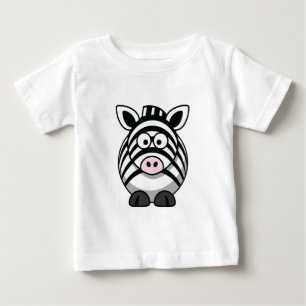 T-shirt Pour Bébé Pièce en t de bébé de zèbre