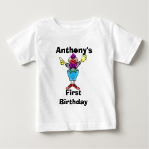 T-shirt Pour Bébé Pièce en t de bébé personnalisée par clown col