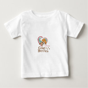 T-shirt Pour Bébé Pièce en t de nourrisson de baies de chèvre