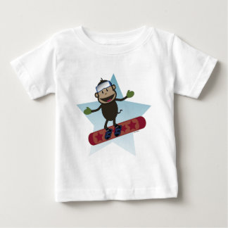 T-shirt Pour Bébé Pièce en t de nourrisson de singe de surf des