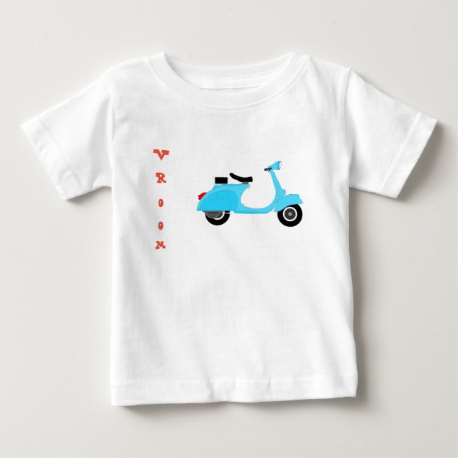 T-shirt Pour Bébé pièce en t de scooter (Devant)