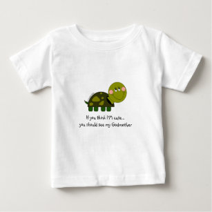 T-shirt Pour Bébé Pièce en t personnalisée de nourrisson de tortue