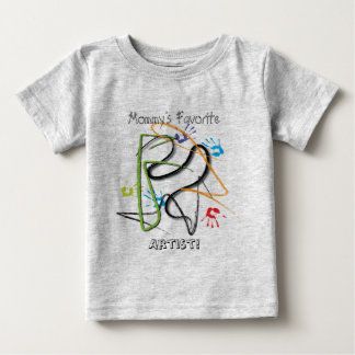 T-shirt Pour Bébé Pièce en t préférée de l'artiste de la maman