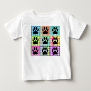T-shirt Pour Bébé Pied Motif de chien