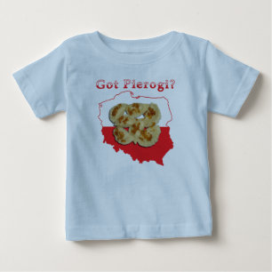 T-shirt Pour Bébé Pierogi obtenu carte polonaise