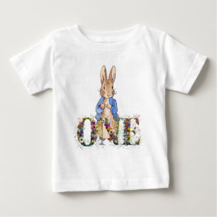 T-shirt Pour Bébé Pierre le lapin 1er anniversaire