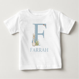 T-shirt Pour Bébé Pierre Rabbit  F est pour