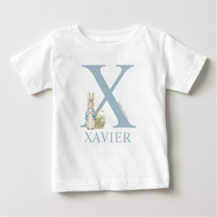 T-shirt Pour Bébé Pierre Rabbit  X est pour