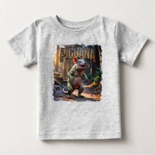 T-shirt Pour Bébé Piguana Photographie Combo Créature Drôle