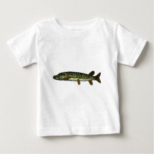 T-shirt Pour Bébé Pike du nord, gravure sur bois, 1833