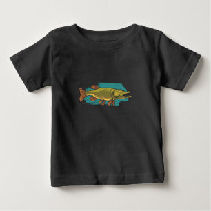 T-shirt Pour Bébé Pike fish