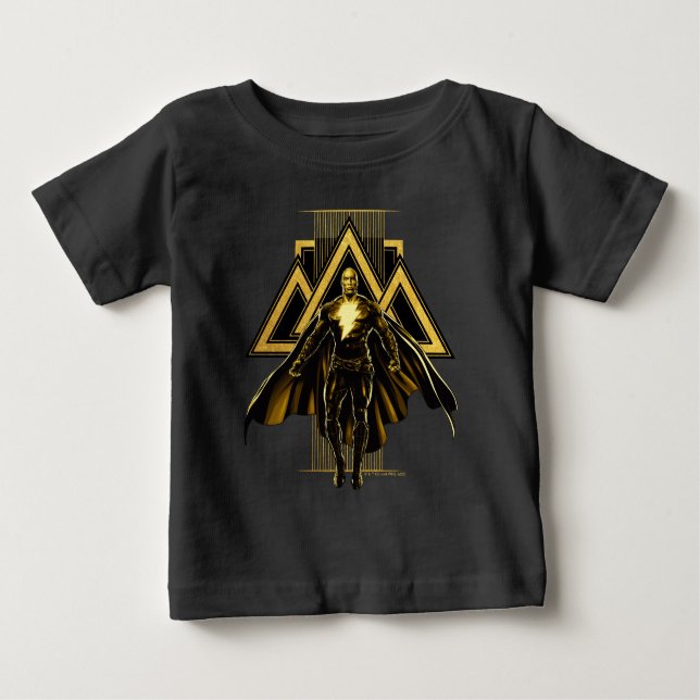 T-shirt Pour Bébé Pilier triangulaire noir Adam (Devant)