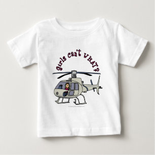 T-shirt Pour Bébé Pilote d'hélicoptère léger