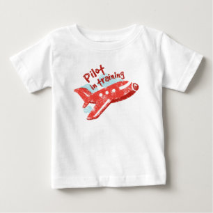 T-shirt Pour Bébé Pilote en formation