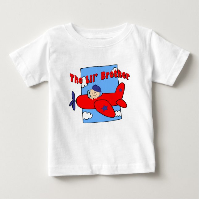 T-shirt Pour Bébé Pilote Petit Frère (Devant)
