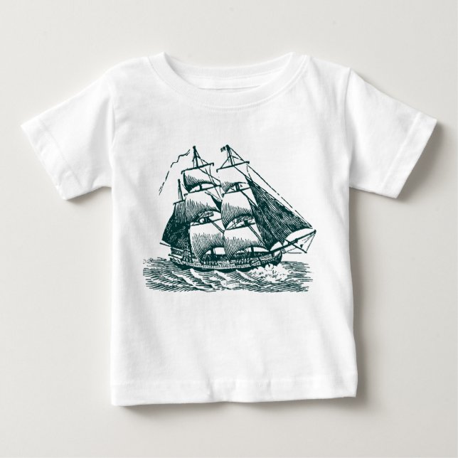 T-shirt Pour Bébé Pince - Vert foncé (Devant)