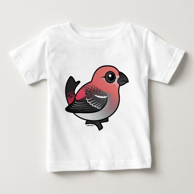 T-shirt Pour Bébé Pine Grosbeak (Devant)