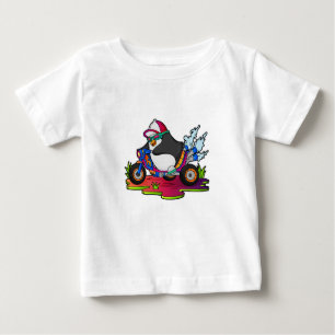 T-shirt Pour Bébé Pingouin as Biker