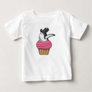 T-shirt Pour Bébé Pingouin avec muffin