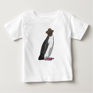 T-shirt Pour Bébé Pingouin comme pirate avec Casquette