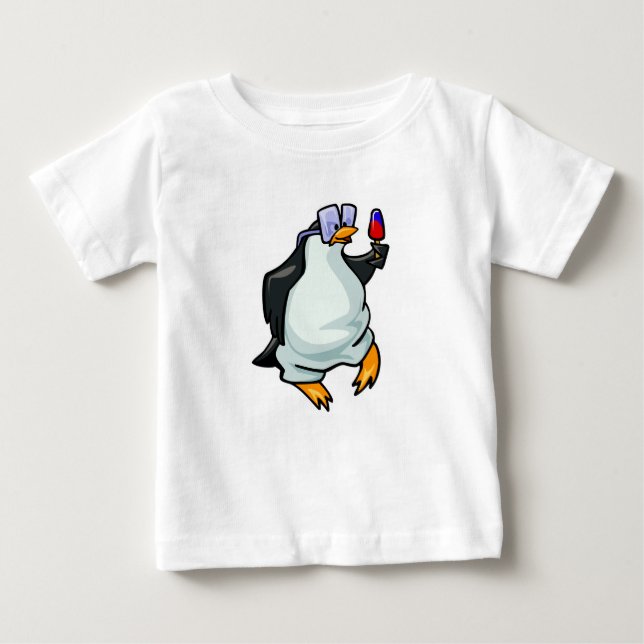 T-shirt Pour Bébé Pingouin dodu (Devant)