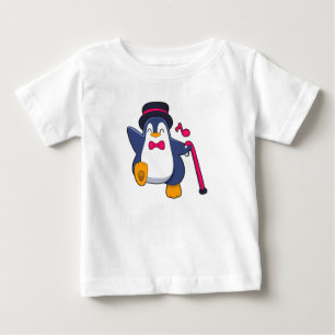T-shirt Pour Bébé Pingouin en Groom avec Cravate