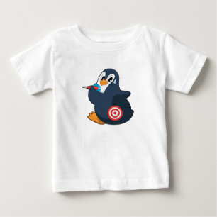T-shirt Pour Bébé Pingouin fléchettes fléchettes