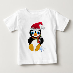 T-shirt Pour Bébé Pingouin X-mas mignon