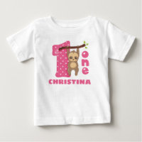 Pink Baby Sloth 1er anniversaire