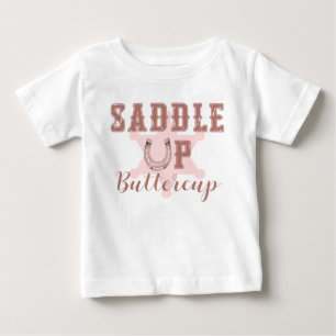 T-shirt Pour Bébé Pink Saddup Pays Occident Anniversaire