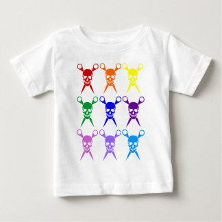 T-shirt Pour Bébé Pirate ciseaux arc-en-ciel transparent 2009